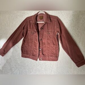 American Eagle Outfitters Corduroy Jacket in Dusty Rose